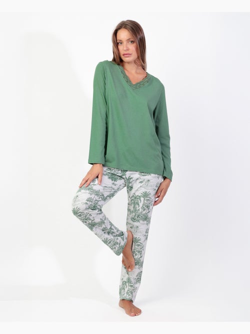 ADMAS Pijama Manga Larga Summer Paradise para Mujer - Kiabi