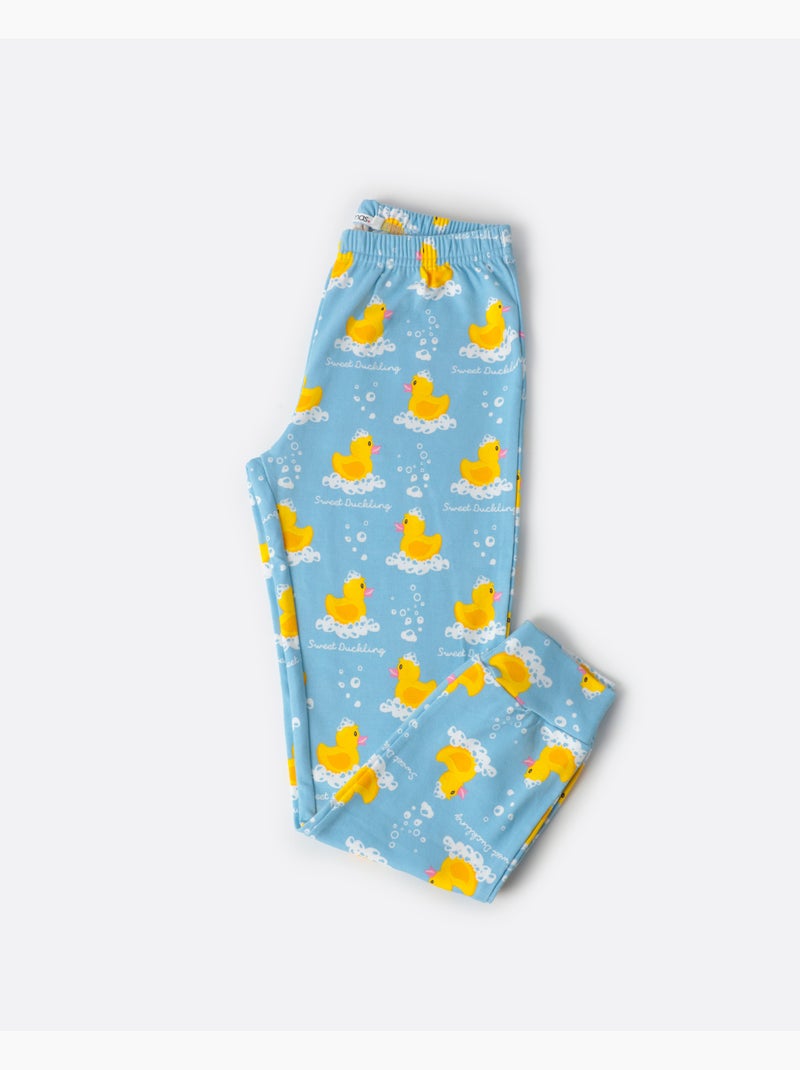 ADMAS Pijama Manga Larga Sweet Duckling para Niña Azul - Kiabi