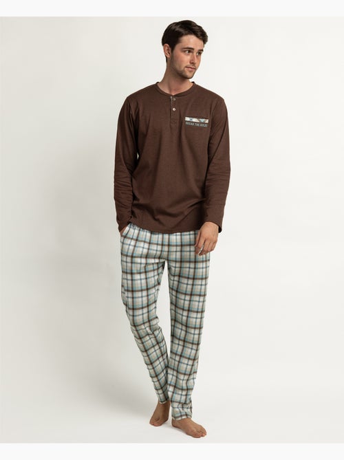 ADMAS Pijama Manga Larga Tapeta Be Kind To Yourself para Hombre - Kiabi