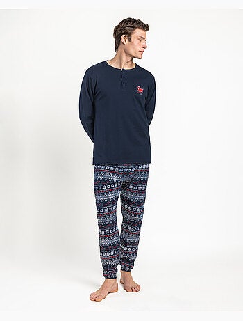ADMAS Pijama Manga Larga Tapeta Lou Lou Cold para Hombre
