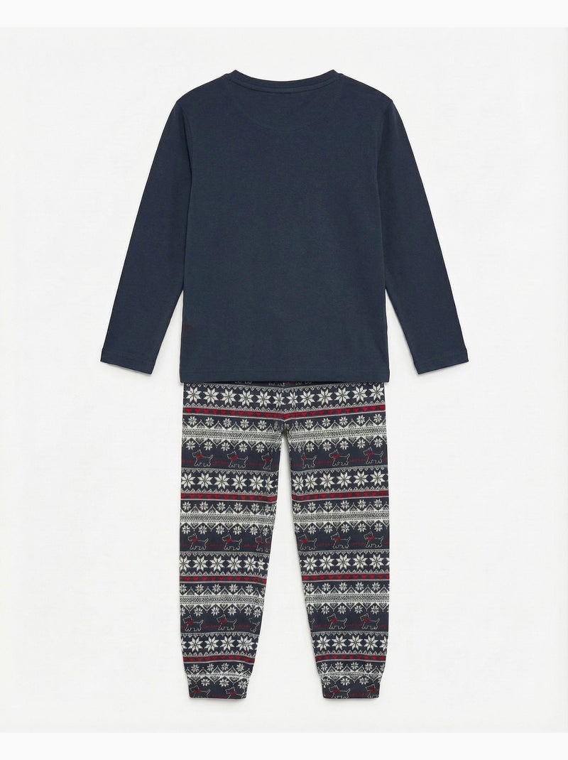 ADMAS Pijama Manga Larga Tapeta Lou Lou Cold para Niño Azul marino - Kiabi