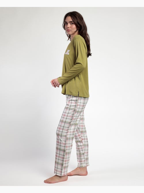 ADMAS Pijama Manga Larga Tapeta Smile Everyday para Mujer - Kiabi ADMAS Pijama Manga Larga Tapeta Smile Everyday para Mujer - Kiabi