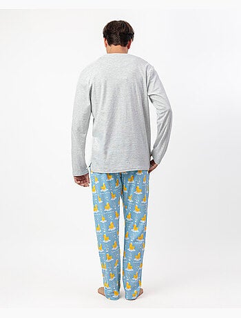 ADMAS Pijama Manga Larga Tapeta Sweet Duckling para Hombre