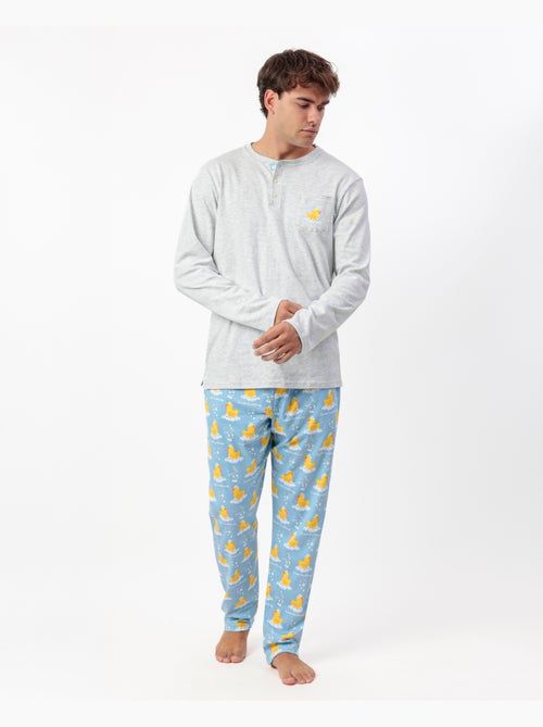ADMAS Pijama Manga Larga Tapeta Sweet Duckling para Hombre - Kiabi ADMAS Pijama Manga Larga Tapeta Sweet Duckling para Hombre - Kiabi