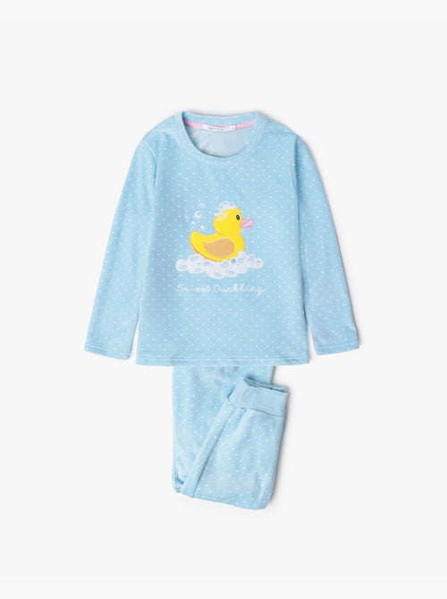 ADMAS Pijama Manga Larga Terciopelo Sweet Duckling para Niña - Kiabi ADMAS Pijama Manga Larga Terciopelo Sweet Duckling para Niña - Kiabi