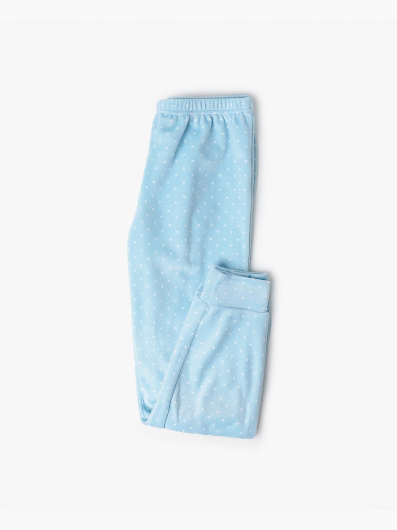 ADMAS Pijama Manga Larga Terciopelo Sweet Duckling para Niña Azul - Kiabi