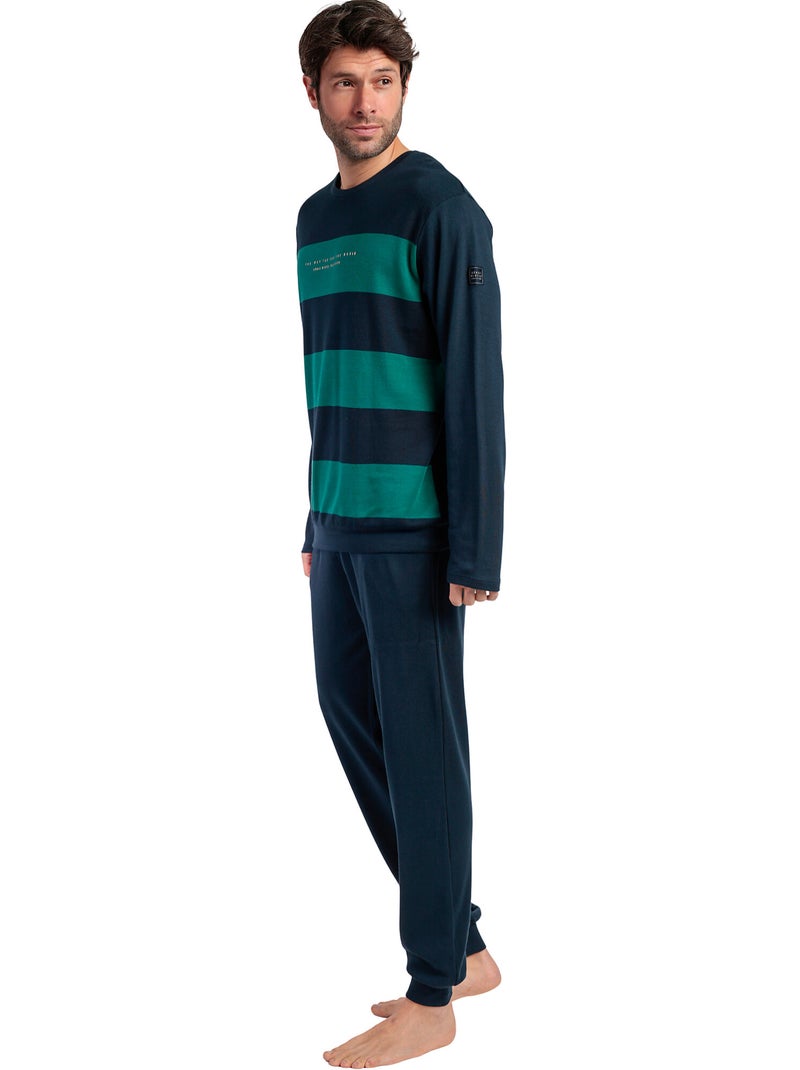 Admas pijama manga larga the way you see para hombre Azul marino - Kiabi