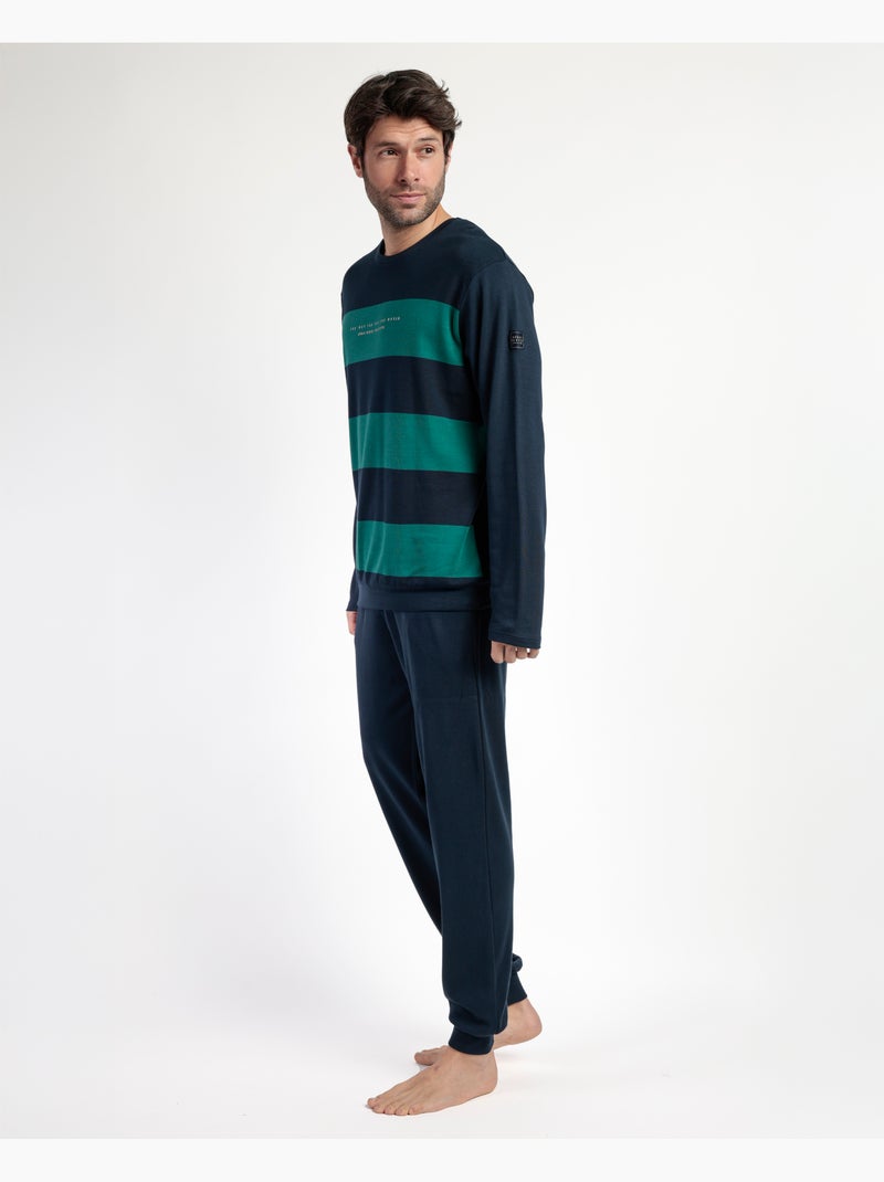 ADMAS Pijama Manga Larga The Way You See para Hombre Azul marino - Kiabi
