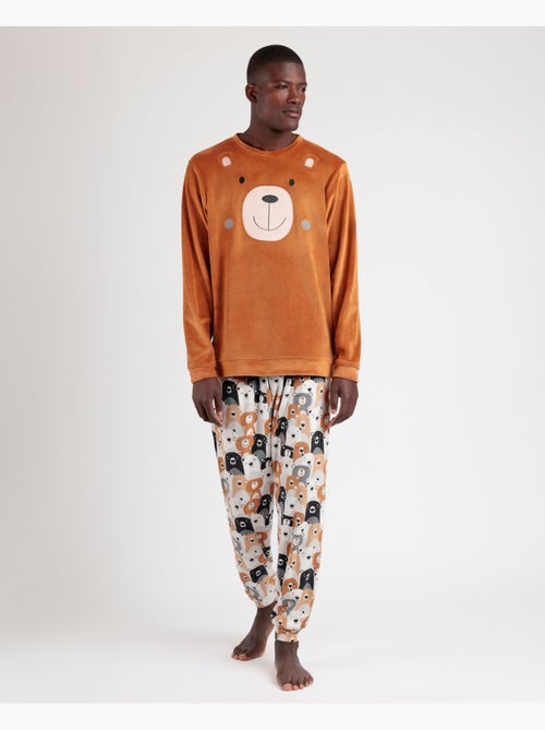 ADMAS Pijama Manga Larga Velvet Family Bear para Hombre - Kiabi ADMAS Pijama Manga Larga Velvet Family Bear para Hombre - Kiabi