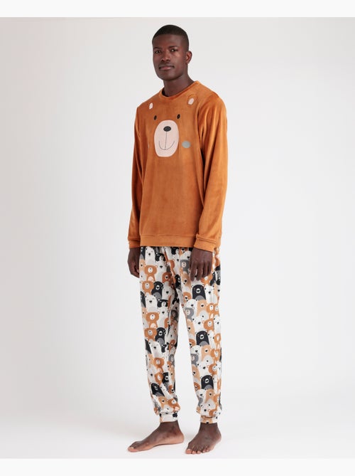 ADMAS Pijama Manga Larga Velvet Family Bear para Hombre - Kiabi ADMAS Pijama Manga Larga Velvet Family Bear para Hombre - Kiabi