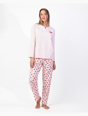 ADMAS Pijama Manga Larga Watermelon para Mujer