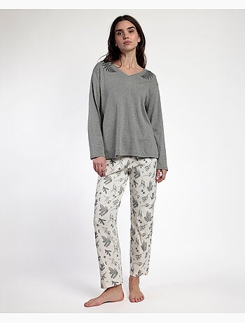 ADMAS Pijama Manga Larga Winter Wood para Mujer