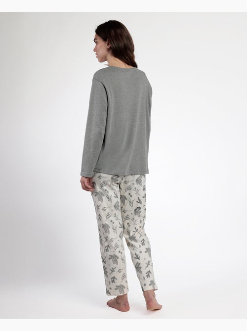 ADMAS Pijama Manga Larga Winter Wood para Mujer - Kiabi ADMAS Pijama Manga Larga Winter Wood para Mujer - Kiabi