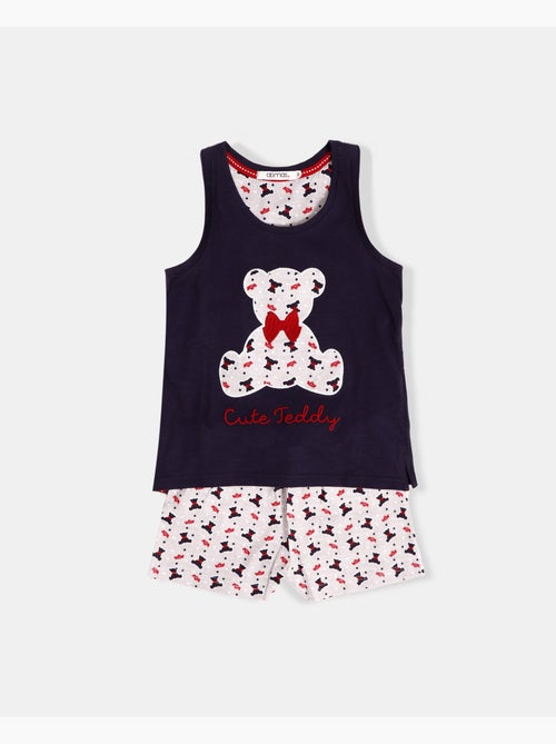 ADMAS Pijama Sin Mangas Cute Teddy para Niña - Kiabi ADMAS Pijama Sin Mangas Cute Teddy para Niña - Kiabi