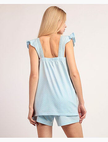 ADMAS Pijama Sin mangas Dream Dots para Mujer
