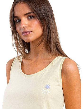 ADMAS Pijama Sin mangas Lavand Butter para Mujer
