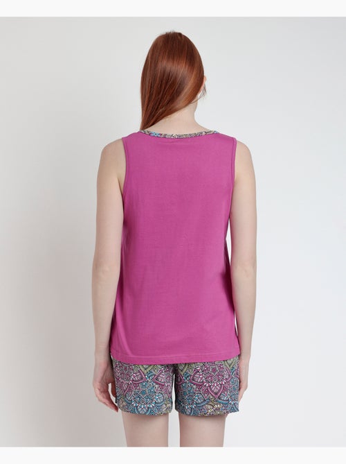 ADMAS Pijama Sin Mangas Mandala Flower para Mujer - Kiabi ADMAS Pijama Sin Mangas Mandala Flower para Mujer - Kiabi