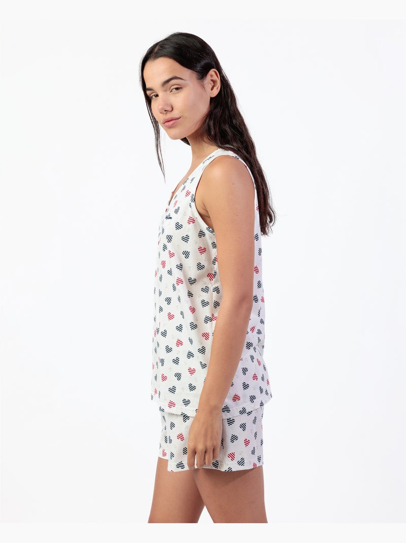 ADMAS Pijama Sin mangas Ocean Lover para Mujer Crudo - Kiabi