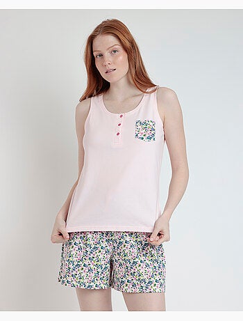ADMAS Pijama Sin Mangas Sweet Garden para Mujer