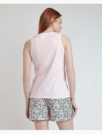 ADMAS Pijama Sin Mangas Sweet Garden para Mujer