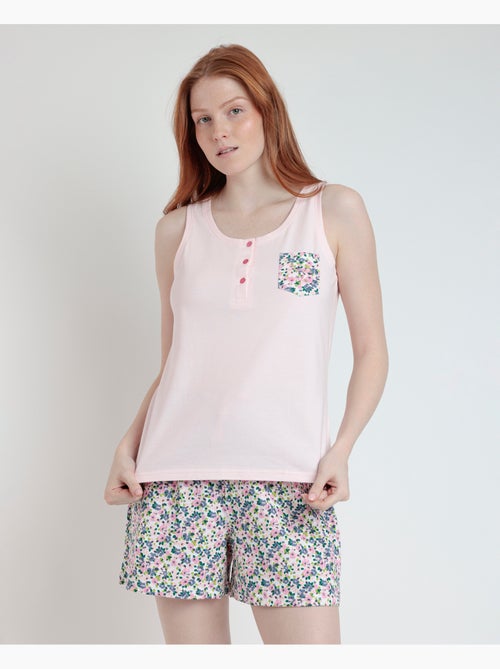 ADMAS Pijama Sin Mangas Sweet Garden para Mujer - Kiabi