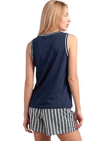 ADMAS Pijama Sin mangas Tennis Club para Mujer