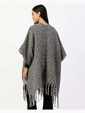 ADMAS Poncho de Punto Abierto Doble Cara Trendy Layers para Mujer