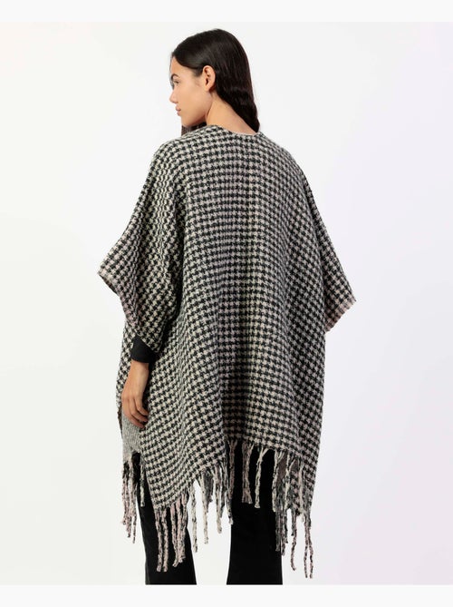ADMAS Poncho de Punto Abierto Doble Cara Trendy Layers para Mujer - Kiabi