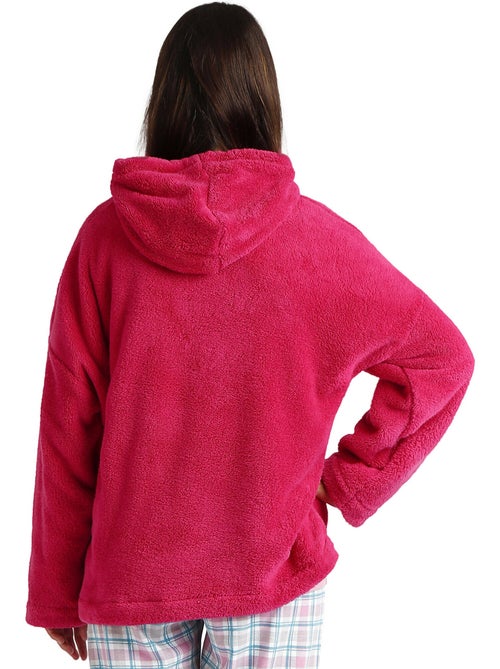 ADMAS Sudadera Manga Larga Calentita Corel Capucha para Mujer - Kiabi ADMAS Sudadera Manga Larga Calentita Corel Capucha para Mujer - Kiabi