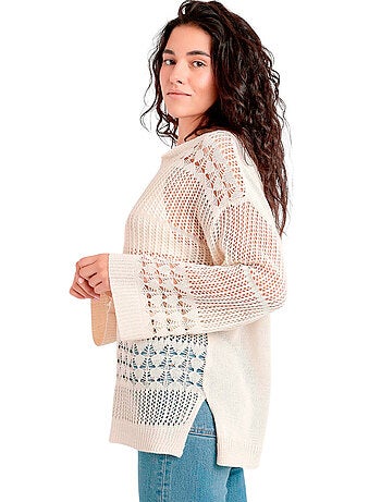 ADMAS Sueter Crochet para Mujer