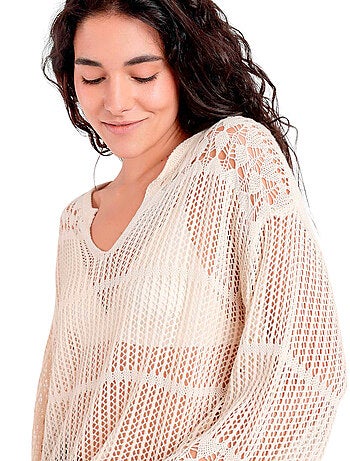 ADMAS Sueter Crochet para Mujer