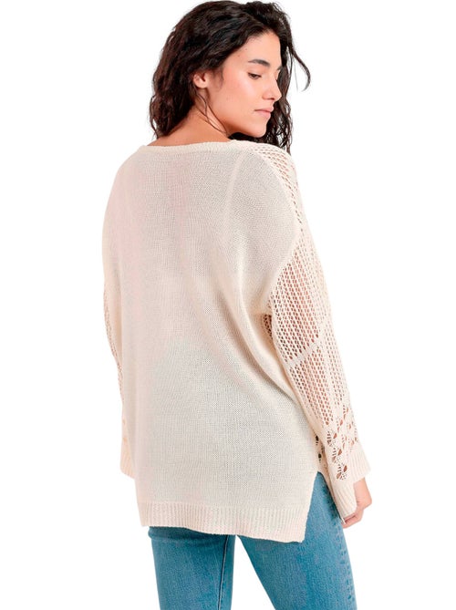 ADMAS Sueter Crochet para Mujer - Kiabi ADMAS Sueter Crochet para Mujer - Kiabi
