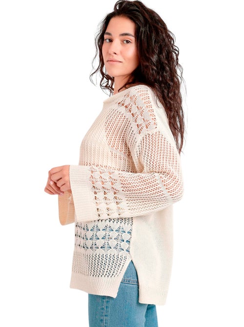 ADMAS Sueter Crochet para Mujer - Kiabi ADMAS Sueter Crochet para Mujer - Kiabi