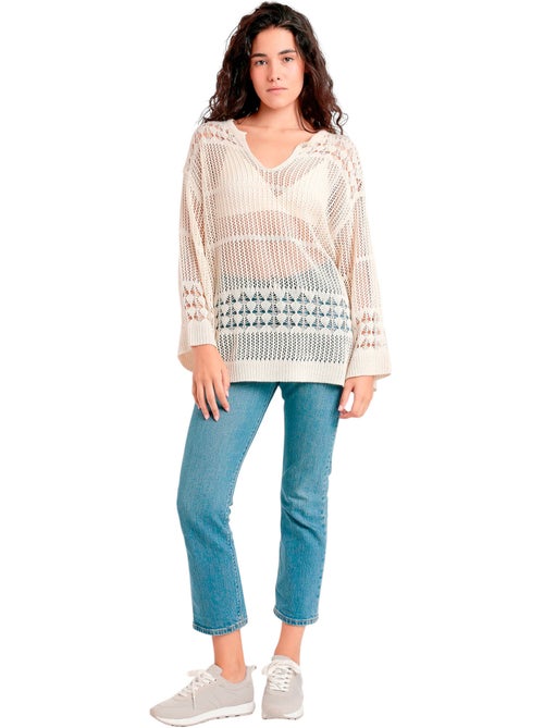 ADMAS Sueter Crochet para Mujer - Kiabi ADMAS Sueter Crochet para Mujer - Kiabi