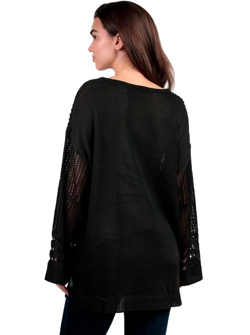 ADMAS Sueter Crochet para Mujer - Kiabi ADMAS Sueter Crochet para Mujer - Kiabi