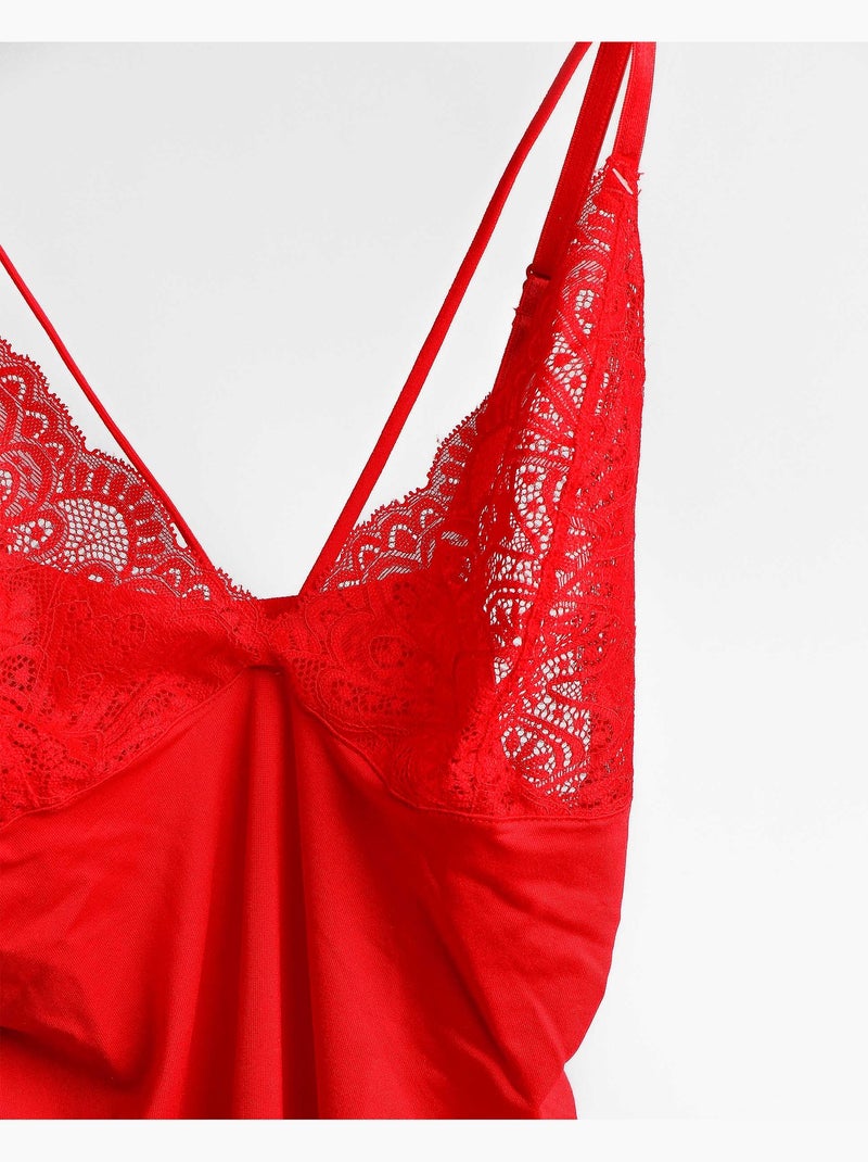 ADMAS Tentación Arrugada para Mujer Rojo - Kiabi