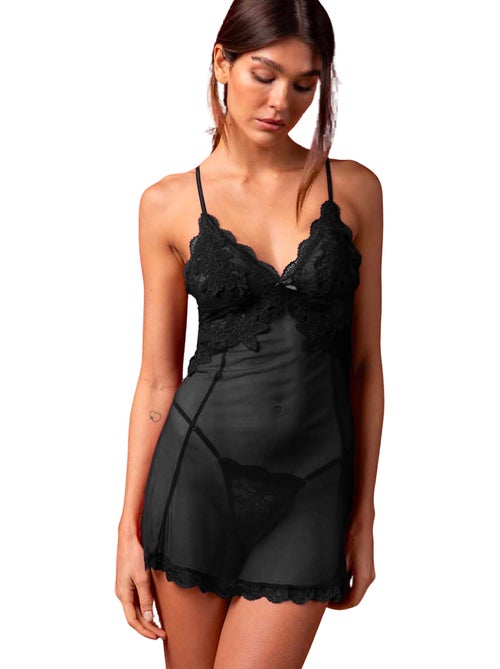 ADMAS Tentación Encaje + Tanga Audrey para Mujer - Kiabi
