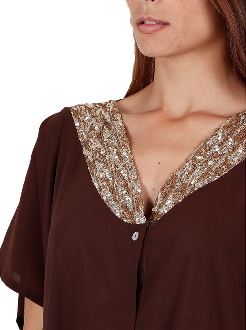 ADMAS Vestido Kafkano Bright Sequins para Mujer - Kiabi
