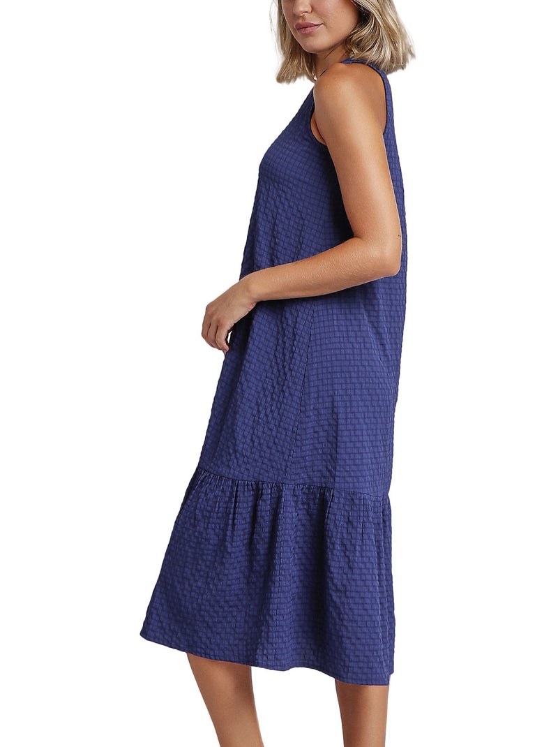 ADMAS Vestido Largo Palomita para Mujer Azul marino - Kiabi
