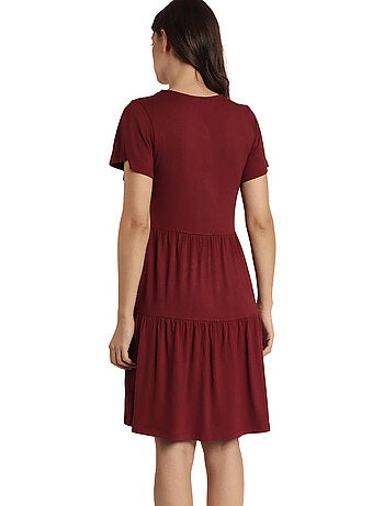 ADMAS Vestido Manga Corta Cute para Mujer