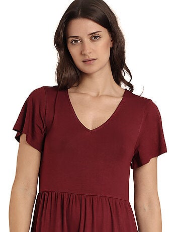 ADMAS Vestido Manga Corta Cute para Mujer