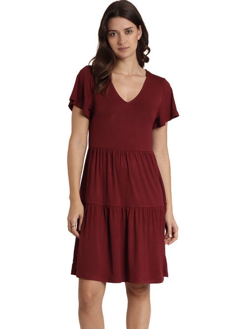 ADMAS Vestido Manga Corta Cute para Mujer - Kiabi ADMAS Vestido Manga Corta Cute para Mujer - Kiabi