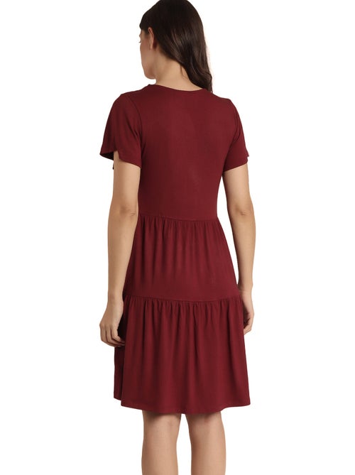 ADMAS Vestido Manga Corta Cute para Mujer - Kiabi ADMAS Vestido Manga Corta Cute para Mujer - Kiabi