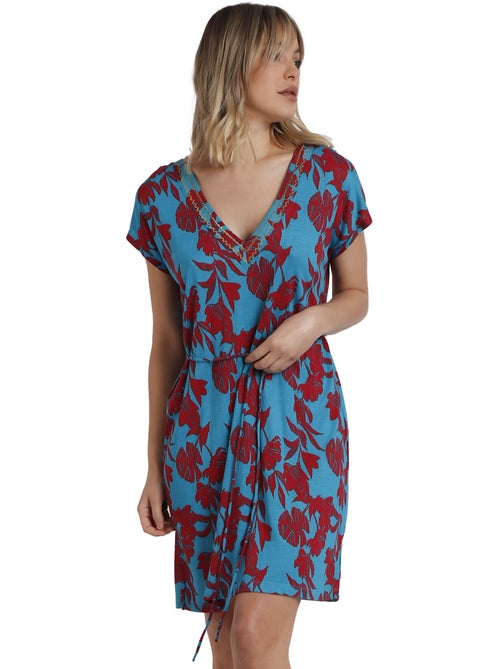 ADMAS Vestido Manga Corta Waves para Mujer - Kiabi ADMAS Vestido Manga Corta Waves para Mujer - Kiabi