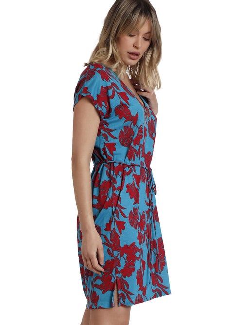 ADMAS Vestido Manga Corta Waves para Mujer - Kiabi ADMAS Vestido Manga Corta Waves para Mujer - Kiabi