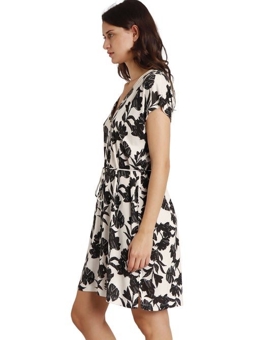 ADMAS Vestido Manga Corta Waves para Mujer - Kiabi ADMAS Vestido Manga Corta Waves para Mujer - Kiabi