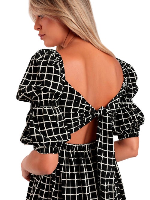 ADMAS Vestido Manga Francesa Dreams para Mujer - Kiabi ADMAS Vestido Manga Francesa Dreams para Mujer - Kiabi