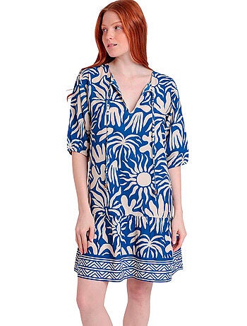 ADMAS Vestido Manga Francesa Sun Summer para Mujer