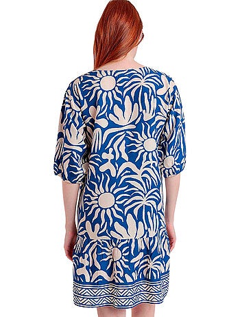 ADMAS Vestido Manga Francesa Sun Summer para Mujer