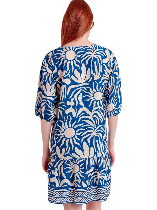 ADMAS Vestido Manga Francesa Sun Summer para Mujer - Kiabi ADMAS Vestido Manga Francesa Sun Summer para Mujer - Kiabi